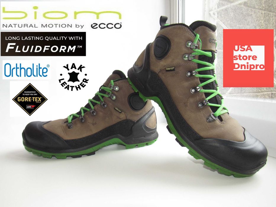 Мембранные ботинки Ecco Biom Terrain Akka Plus Mid GTX р. 45 (29,5см)