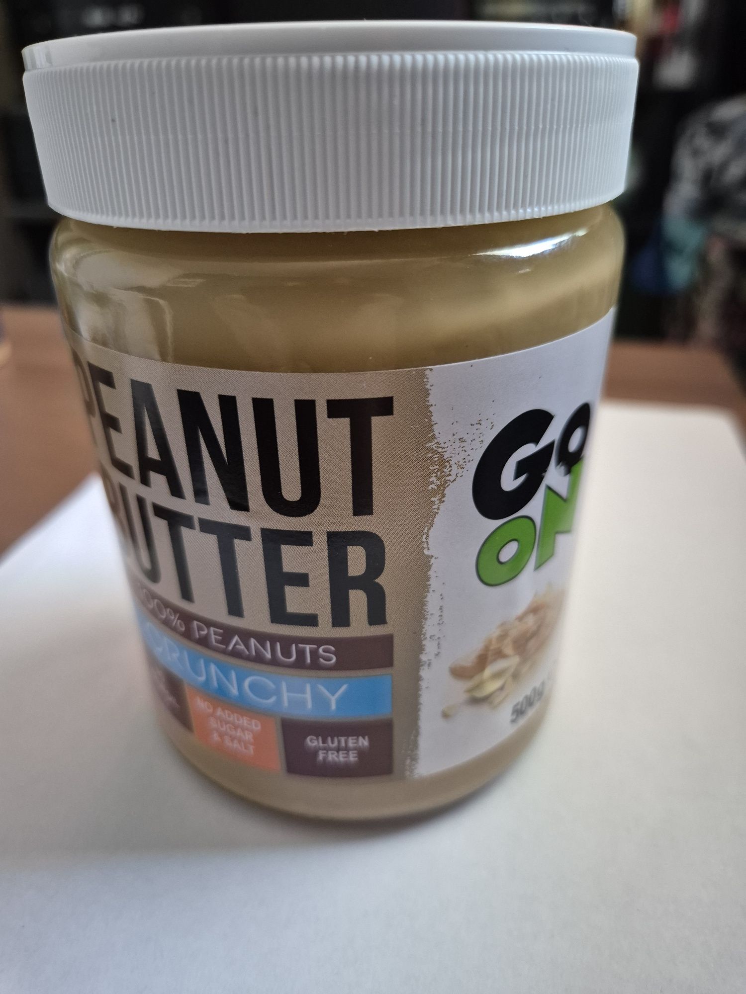 GO ON Peanut Butter Crunchy Nowe Masło Orzechowe
