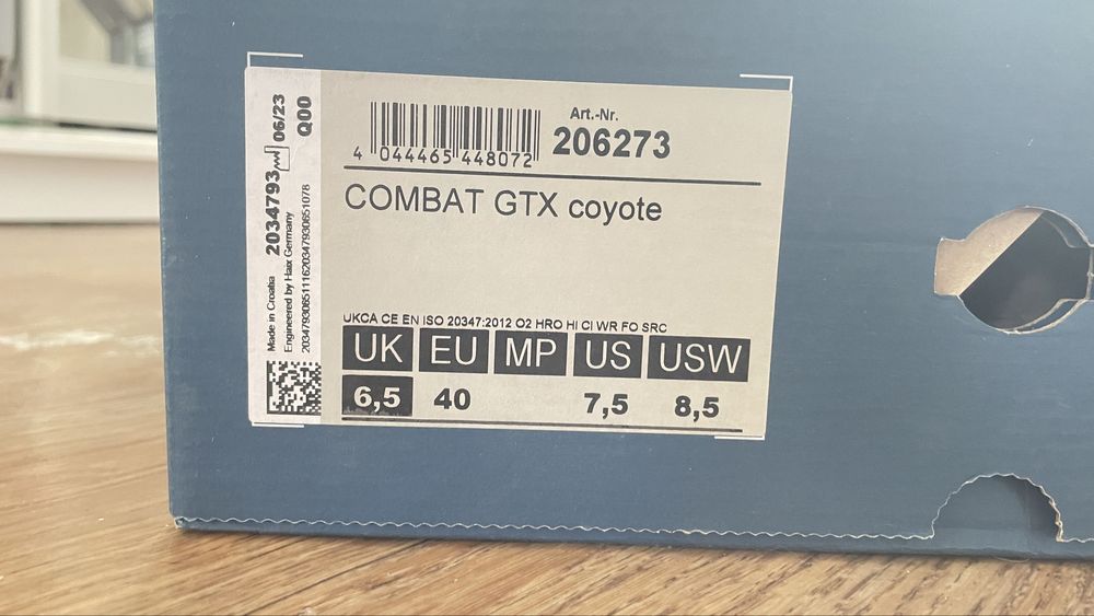 Haix combat GTX coyote