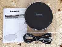 Nieużywana, bezprzewodowa ładowarka indukcyjna 10W/5V/2A HAMA QI-FC10