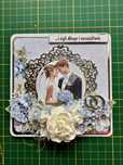 Kartka ślubna handmade scrapbooking