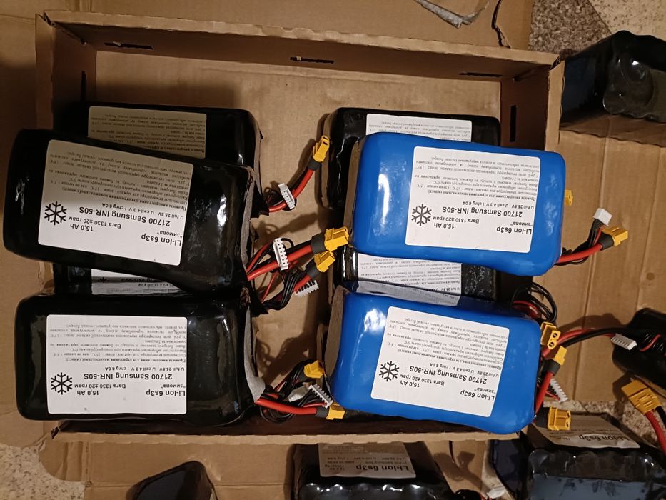 Батареї до фпв дронів 6s3p xt60 та xt90, 15000 mAh