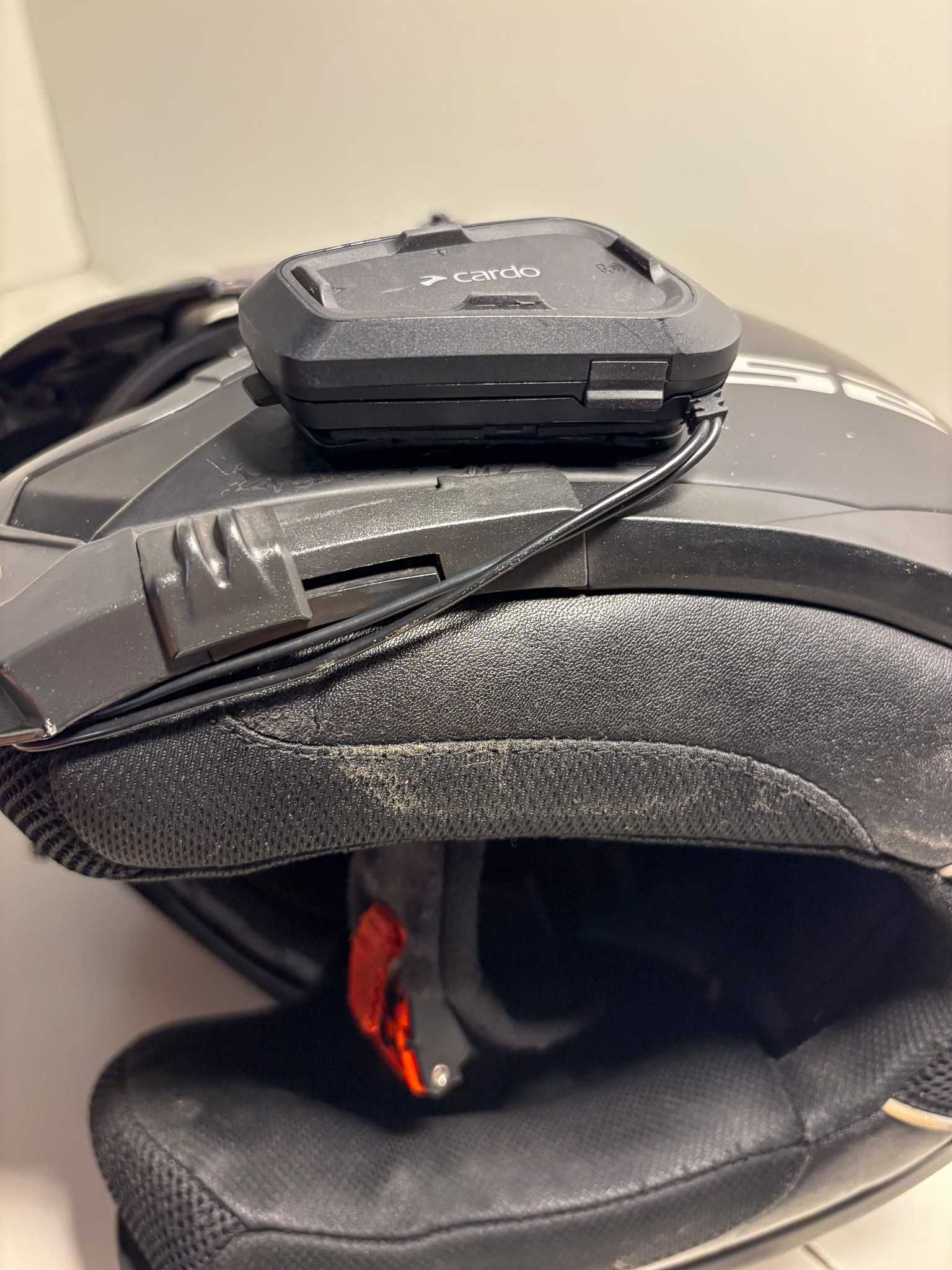 Capacete mota LS2 Strobe (tamanho L) com Cardo Spirit