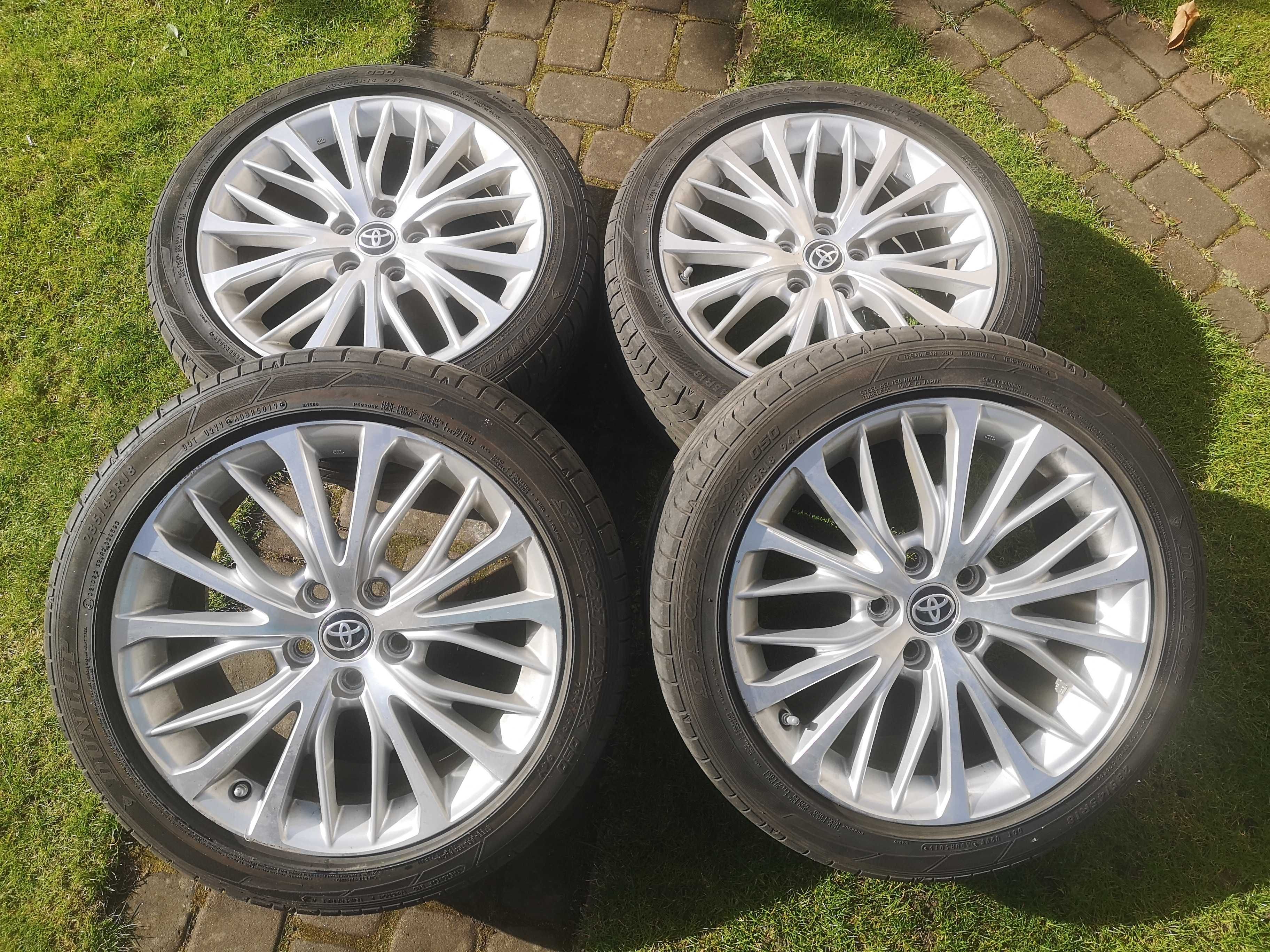 18" felgi alu  z  Dunlop SP SPORT 235/45/R18 94Y i śruby zabezp.