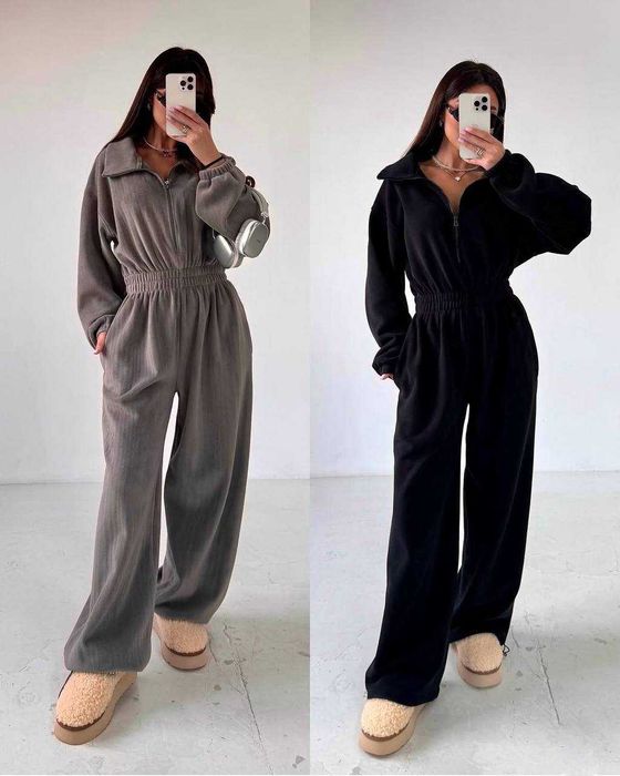 Жіночий комбінезон, велюр