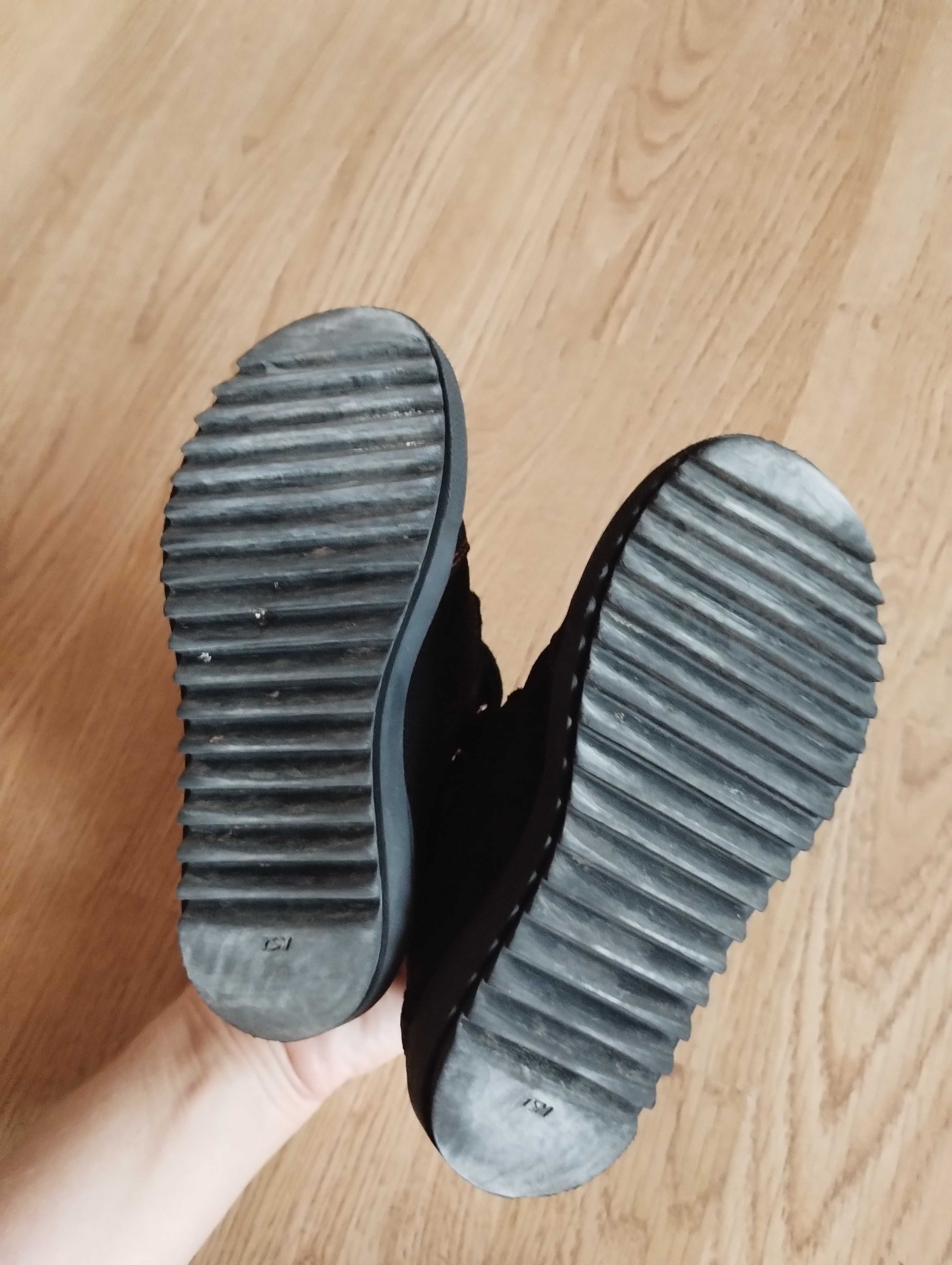 Buty zimowe Ren But skóra, wodoodporne z membraną, 29, na rzepy