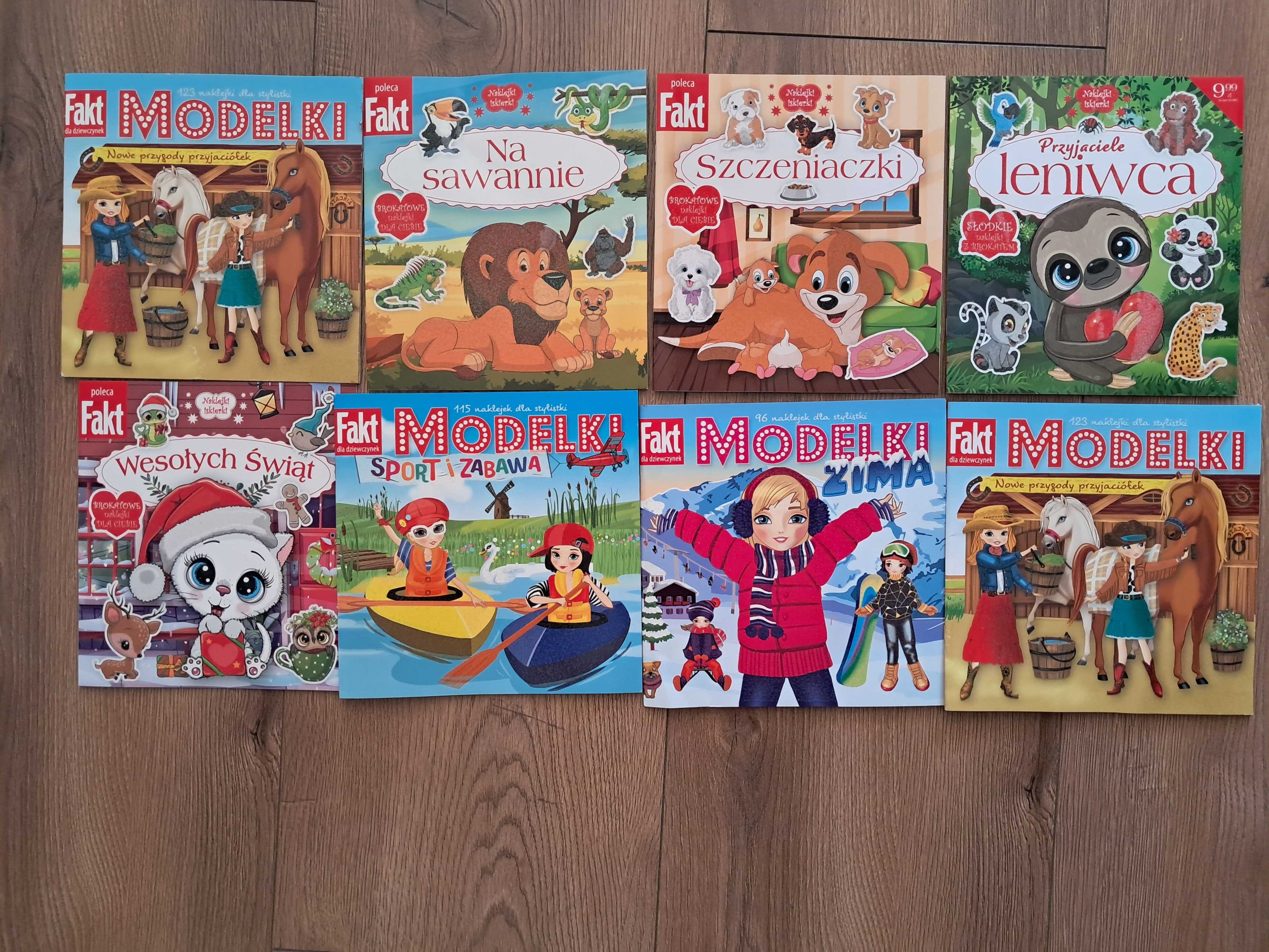 Kolorowanki Modelki oraz inne z naklejkami.