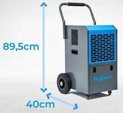 Budowlany OSUSZACZ POWIETRZA Hexwelt 650W 50L/24H Przemysłowy Nowy