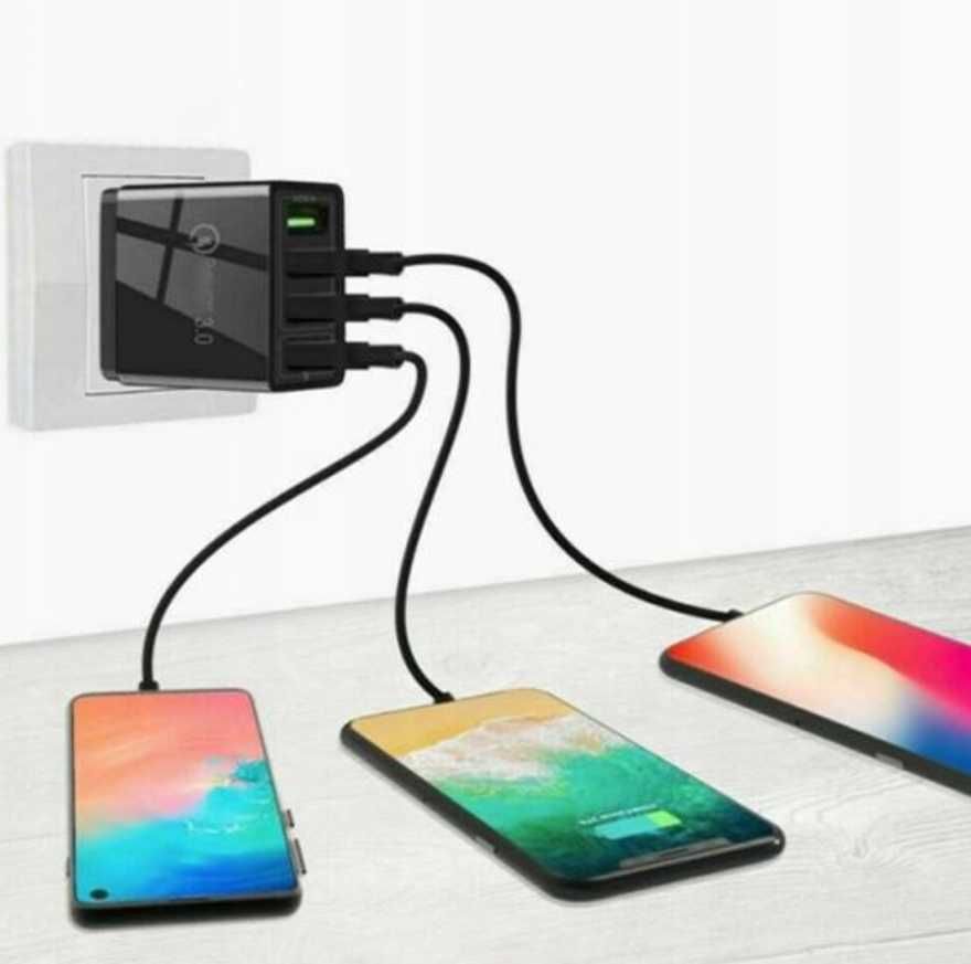 SZYBKA ŁADOWARKA sieciowa do telefonu 3xUSB QUICK CHARGE 3.0 uniwersal