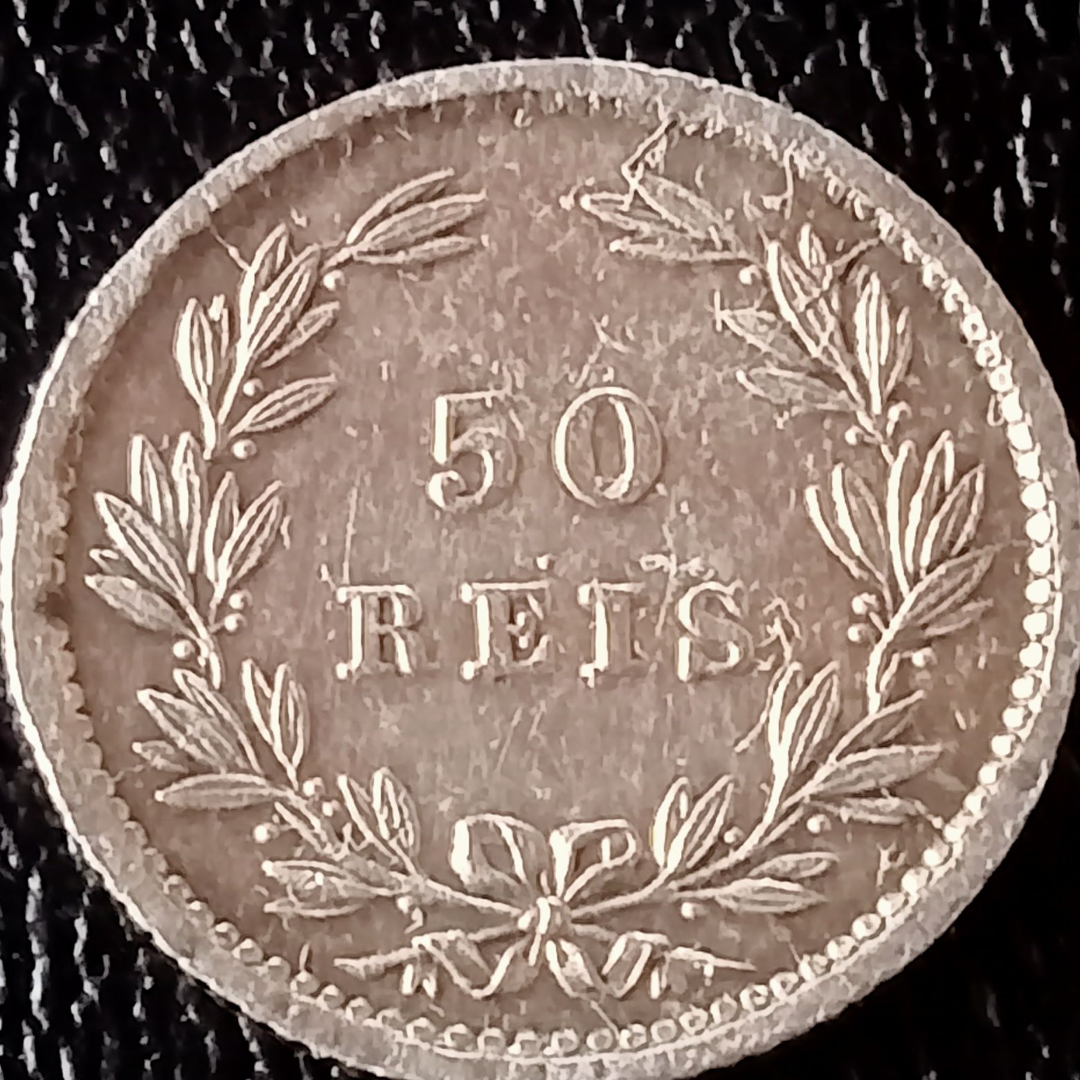moeda prata 50 reis