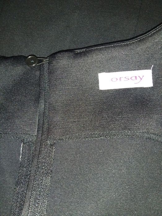 Mała czarna, mini sukienka bez rękawów Orsay XS Zakończenie roku