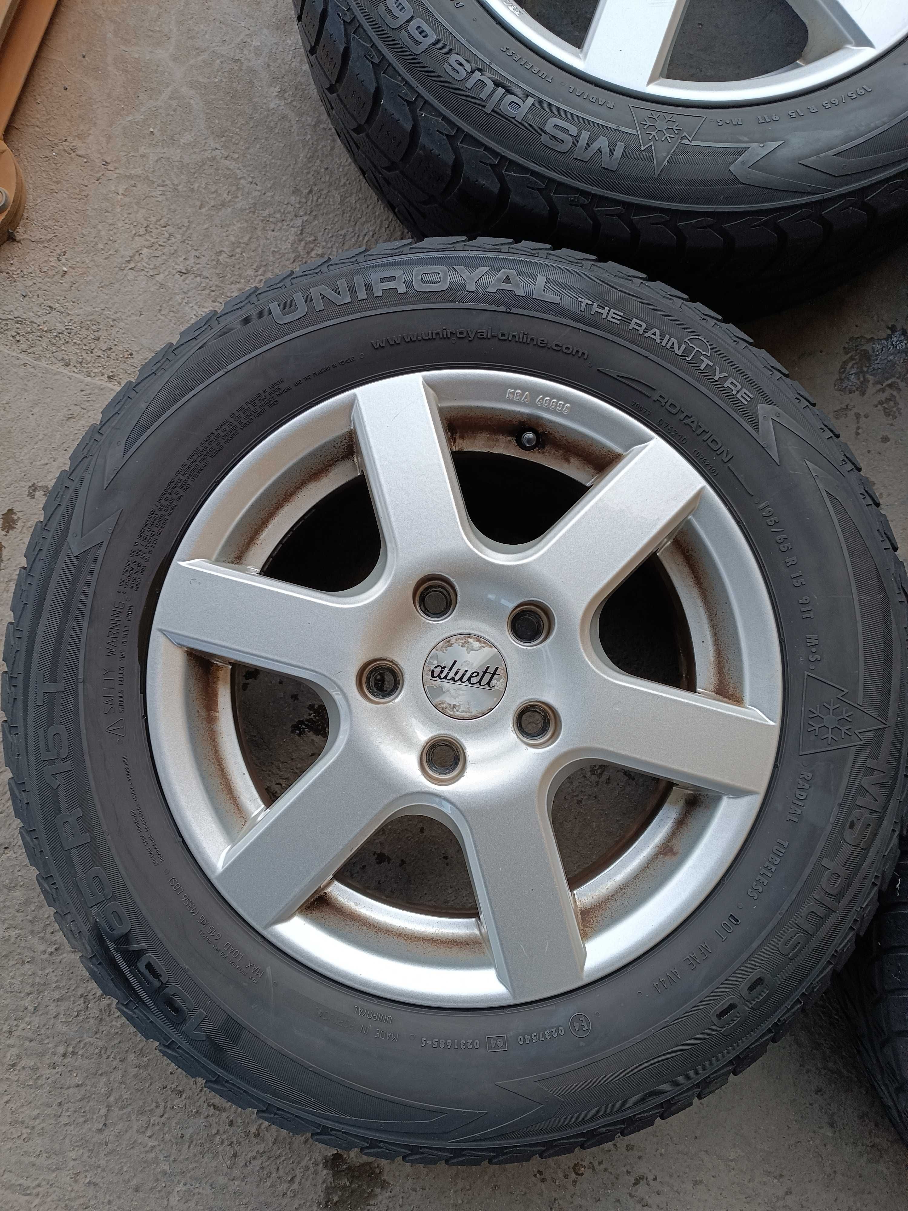 Alufelgi 15 Golf 5 5x112. Opony 195 65 R15