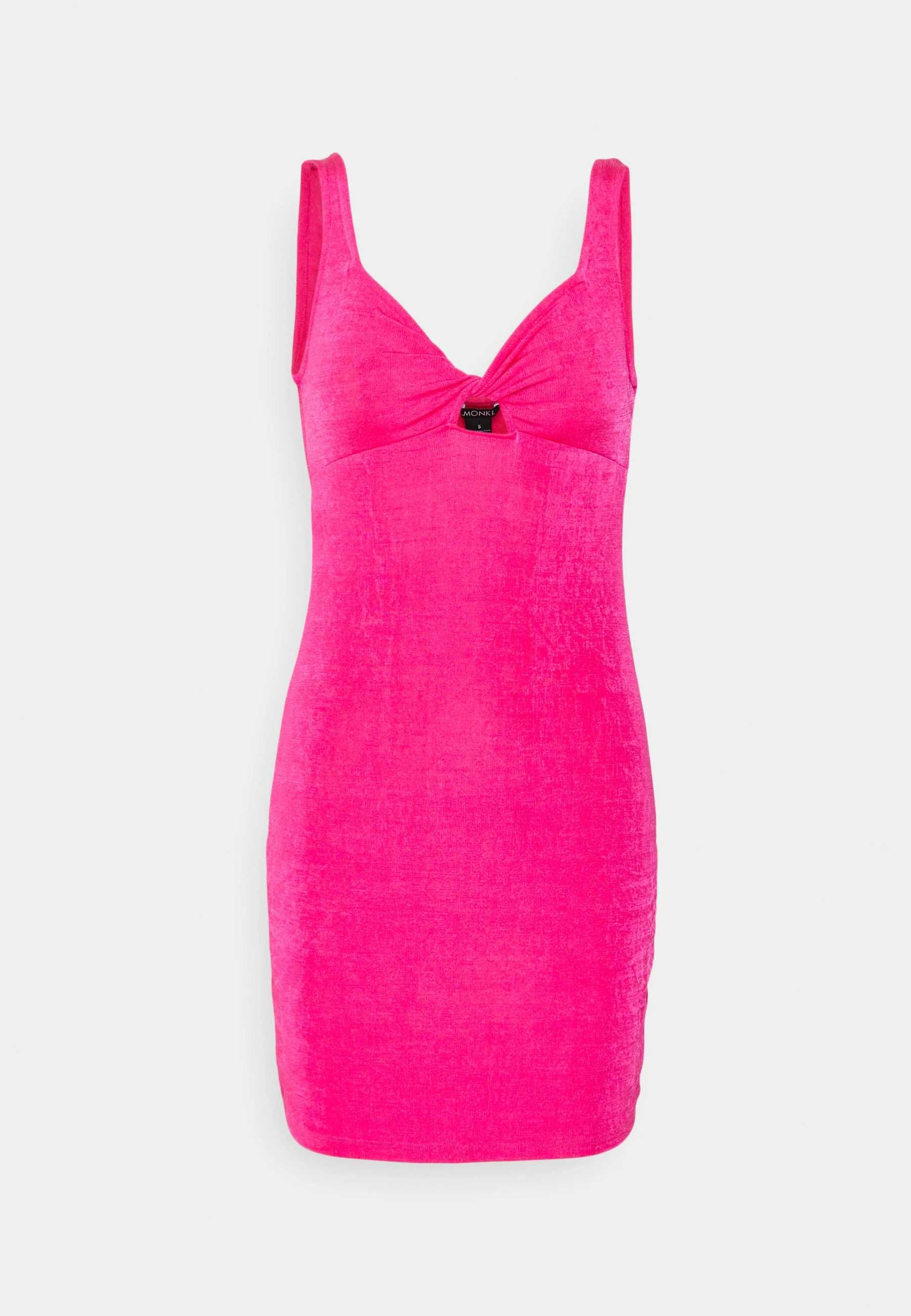 Różowa sukienka MONKI mini koktajlowa na imprezę cena sklepowa 129zł