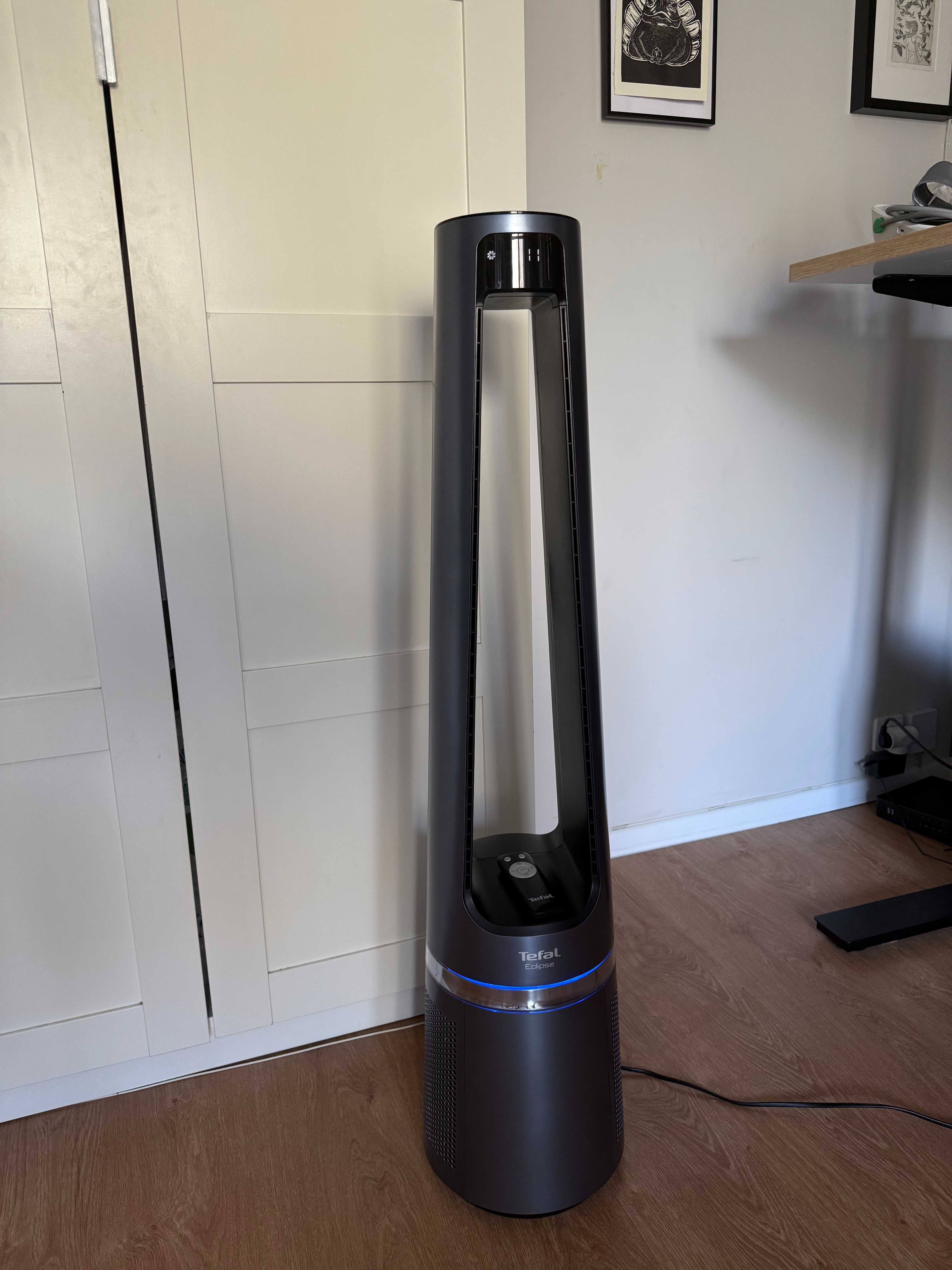Oczyszczacz i wentylator kolumnowy tefal 2w1 eclipse