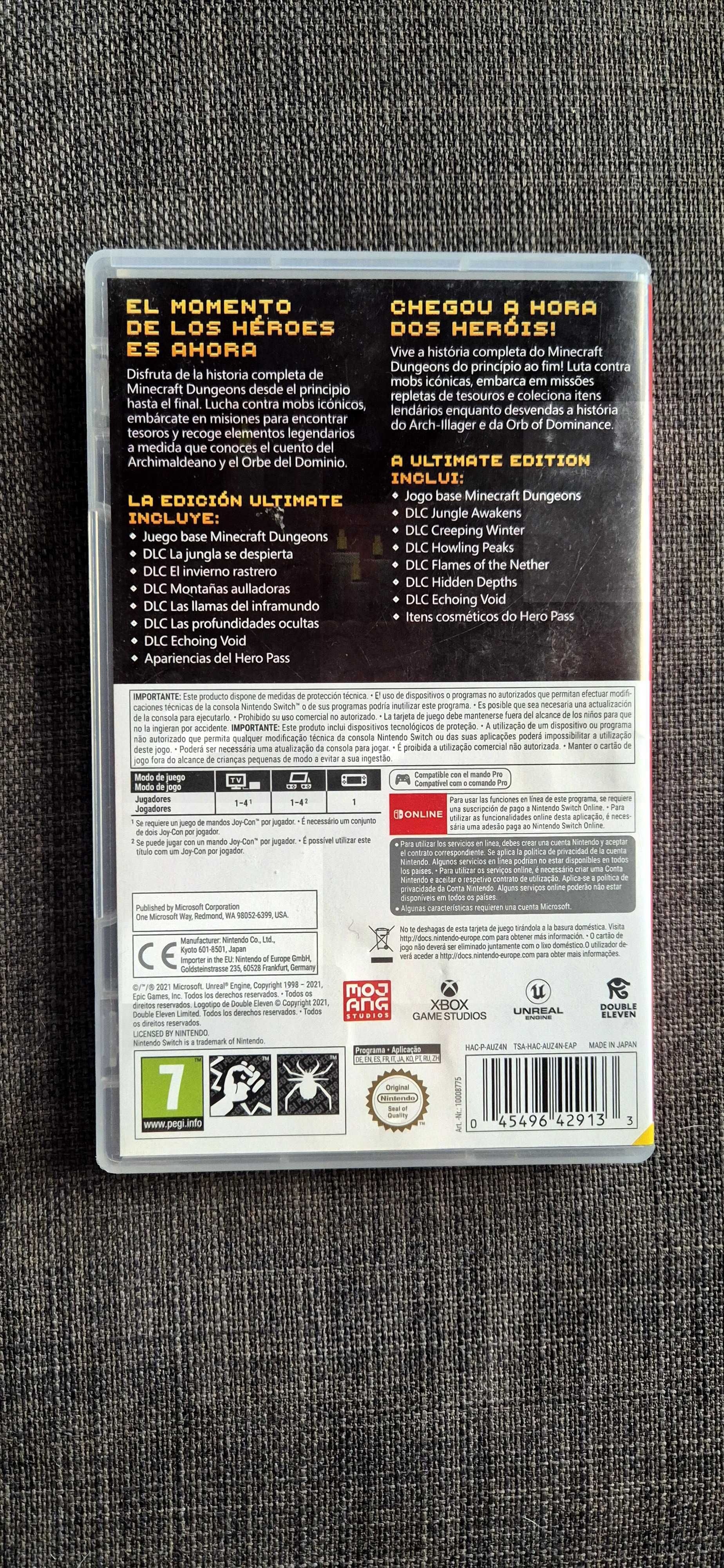 Minecraft Dungeons Ultimate Edition Switch