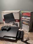 Konsola PlayStation 3 Slim 160GB w pudełku + DualShock 3 + 2x PS Move