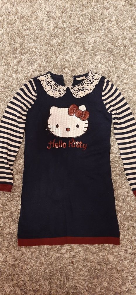 Piękna granatowa sukienka hello Kitty Tu roz.122