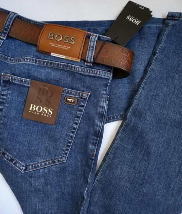 Мужские джинсы Hugo Boss c поясом , 34, 40 размеры