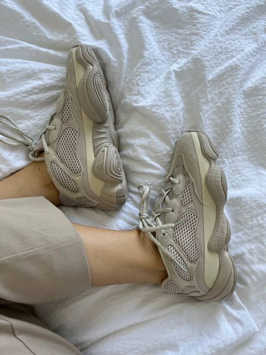 Кросівки жіночі чоловічі Adidas Yeezy 500 Beige 36-45