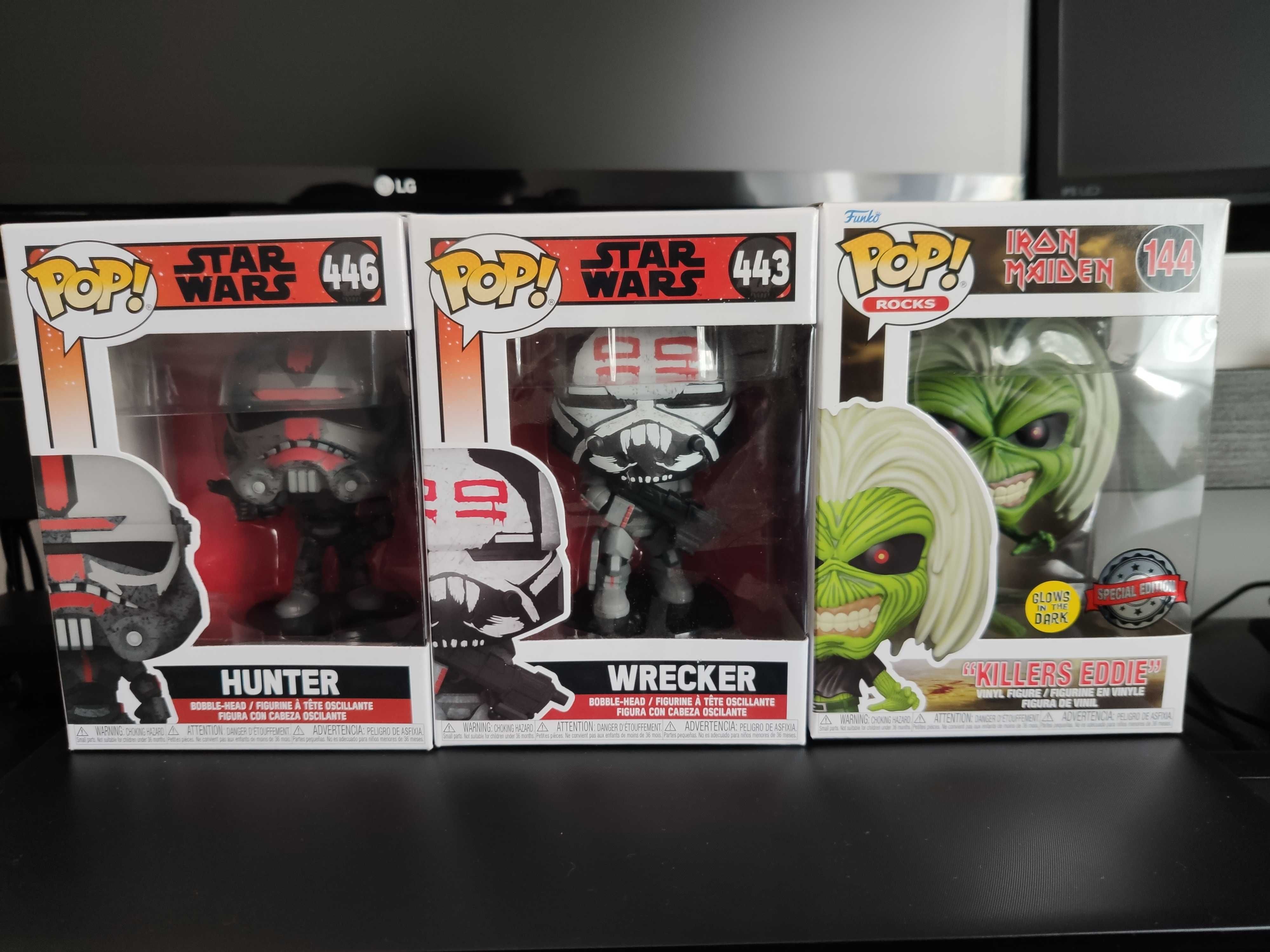 Funko Pop starwars e iron maidden