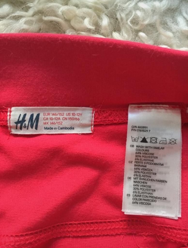 Spódnica H&M, neon
