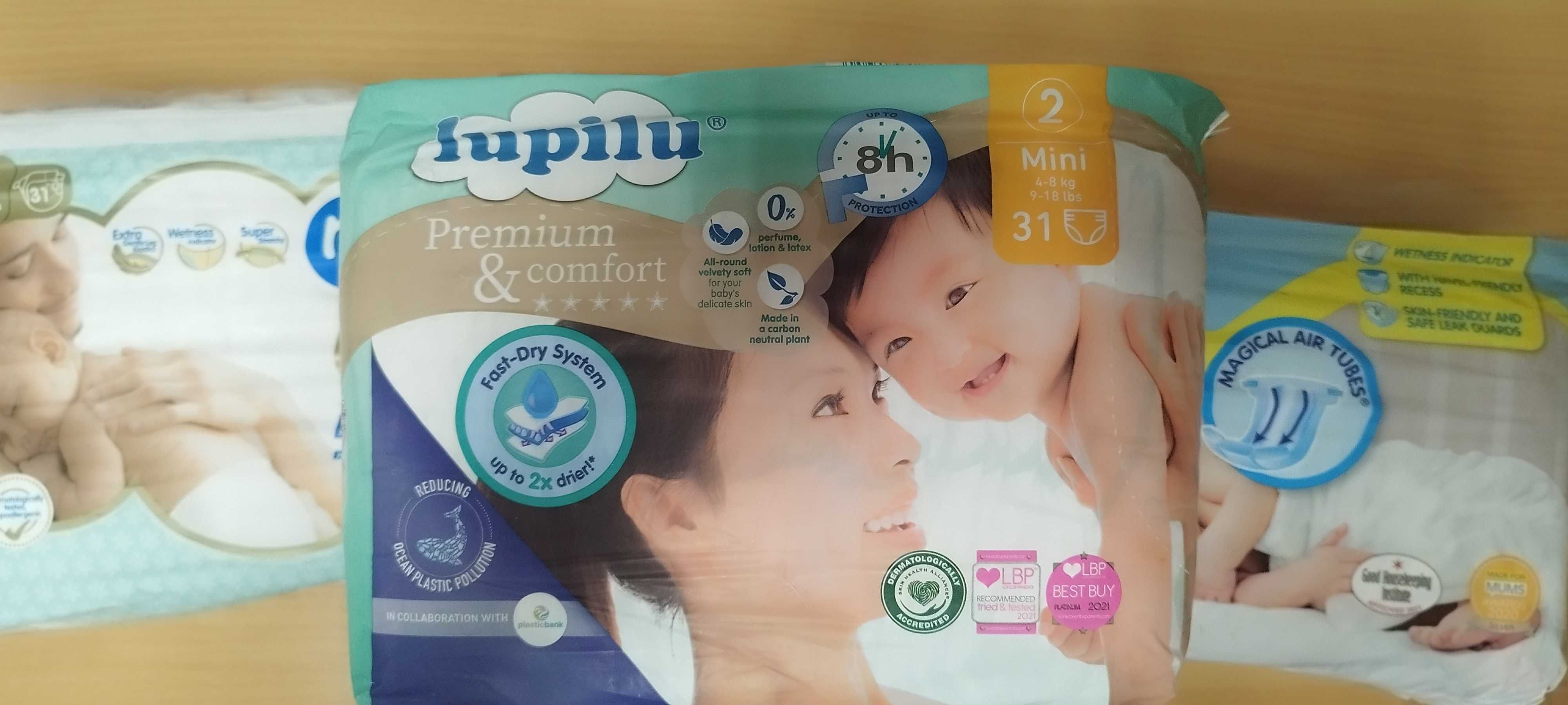 Підгузники Lupilu premium comfort розмір 2 Вага 4-8 кг., 31 шт