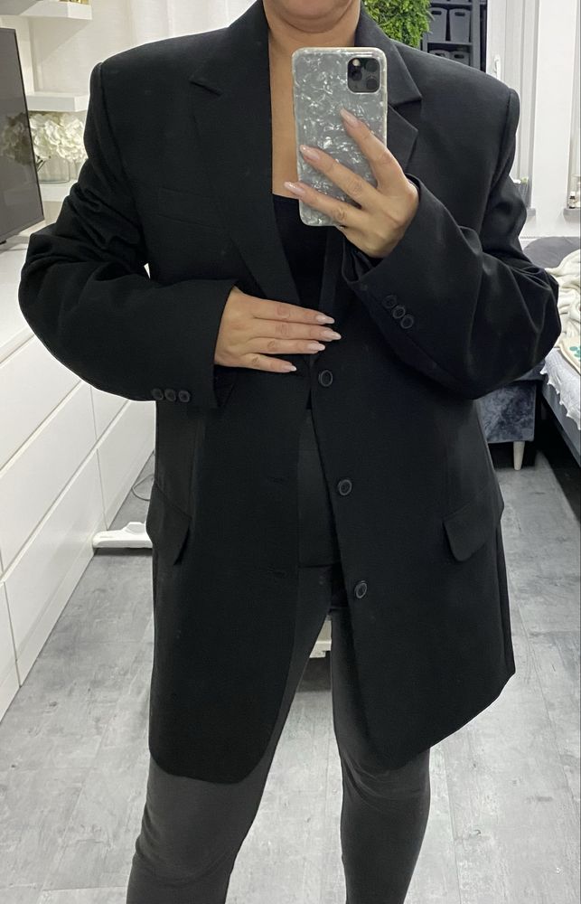 Czarna marynarka oversize xl-xxxl przeskalowana męska