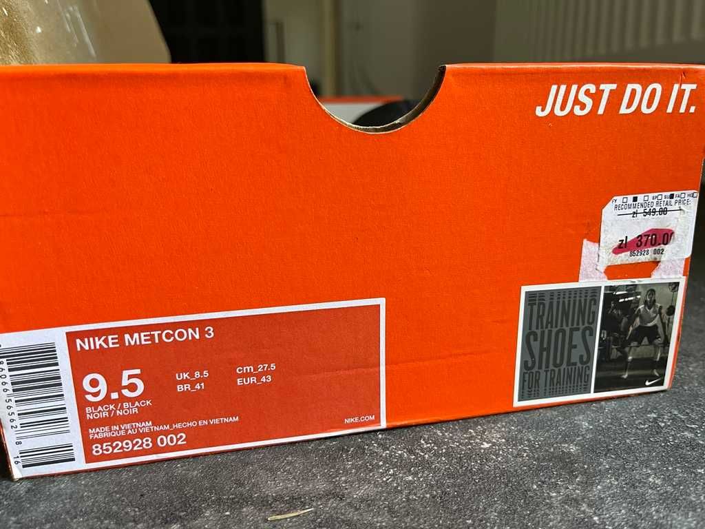 Buty Nike Metcon 3 czarne -NOWE- Warszawa