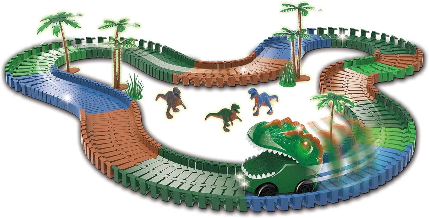 Гоночна траса динозаврів Magic Tracks Dino Chomper -справжнім жуванням