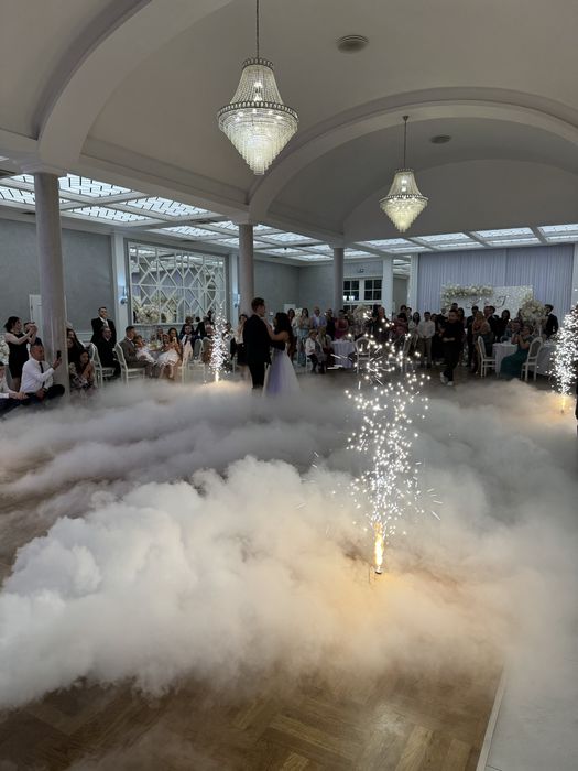 Fotobudka Videobudka 360 Fontanny iskier Ciężki dym