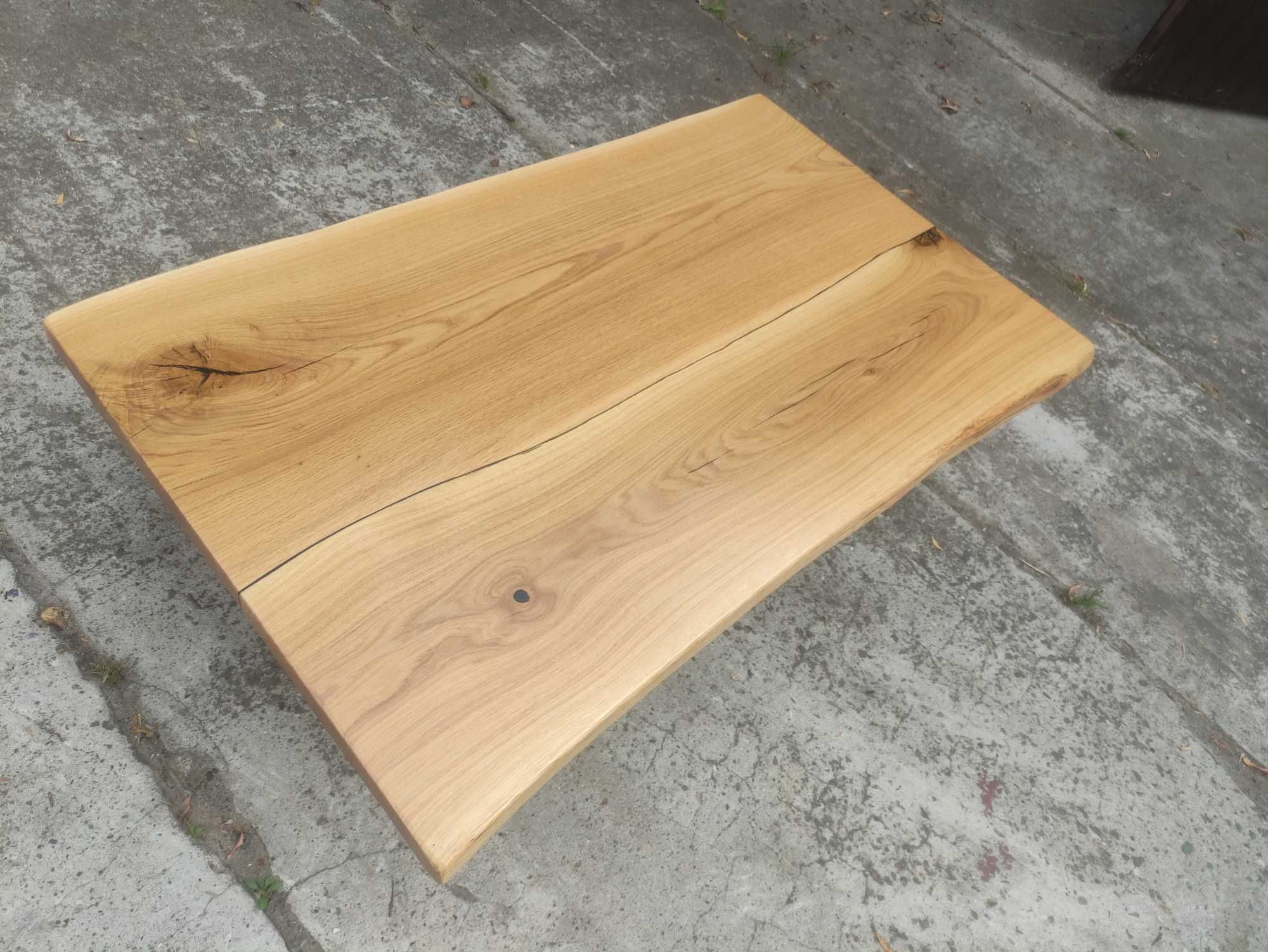 Blat dębowy 125x75 w stylu rustykalnym na stół biurko ławę