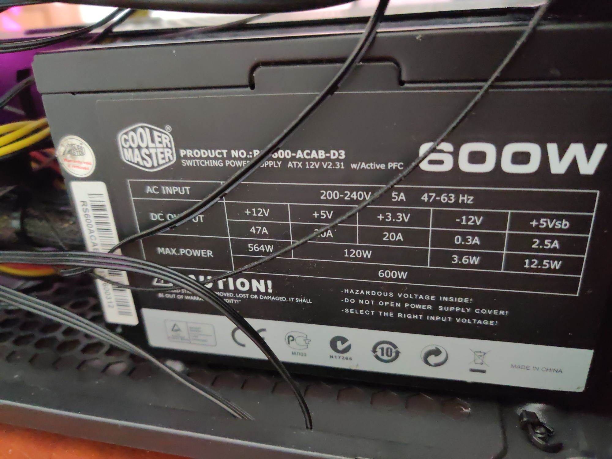 Pc Gamingowy z WiFi, i5 11400f, RTX 3060, 16gb ram