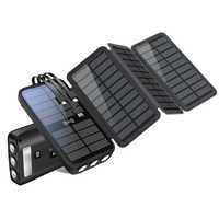 PowerBank на солнечной батарее iBattery L3S4W c доп.панелями, фонарико