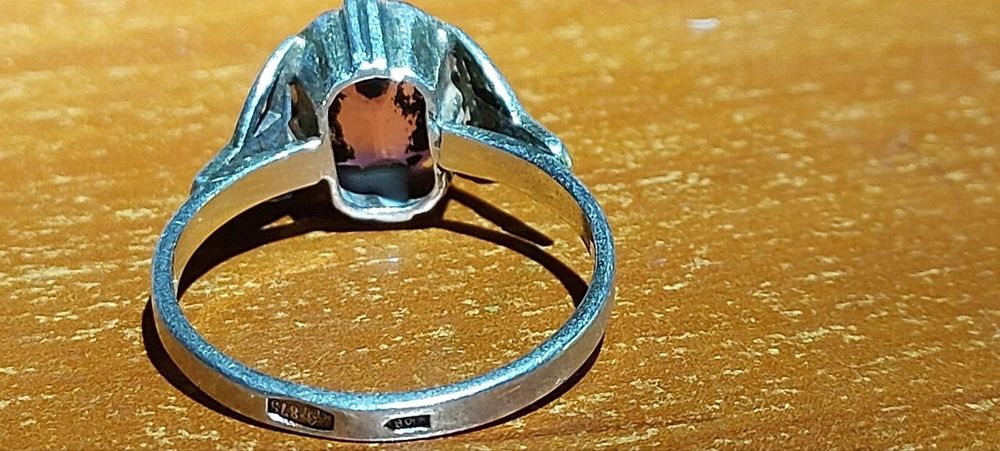 Продам кольцо СССР ,875 проба ,СССР винтаж,камень фианит