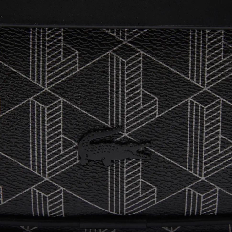 Сумка Lacoste Monogram Reporter Bag Black/Gray