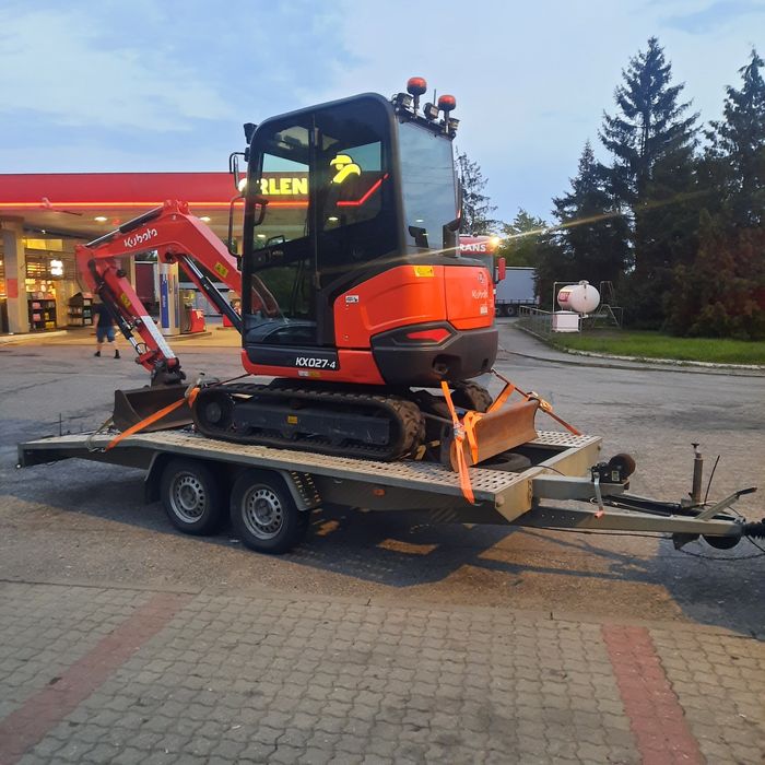 Usługi minikoparka Kubota 2.7t  - prace  ziemne