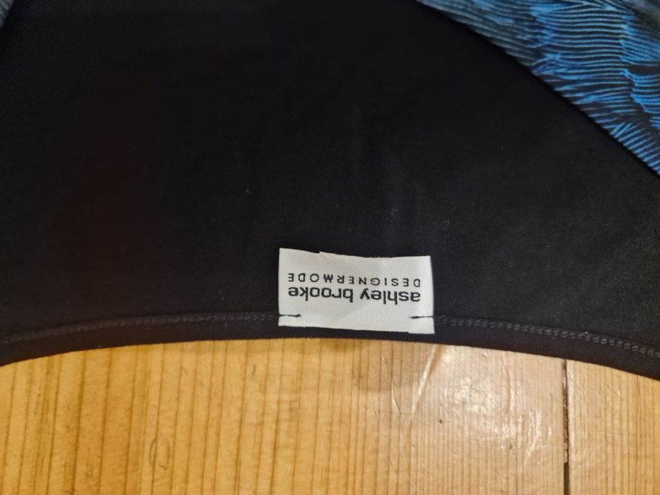 Ashley Brooke sukienka z asymetrycznym dekoltem efektowny nadruk L XL