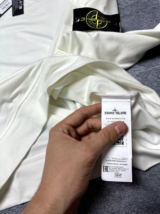 Білий світшот Stone Island | Аунтефік ОЛХ ДОСТАВКОЮ!