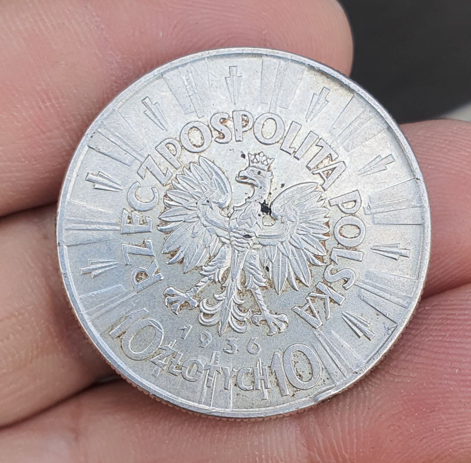 Moneta Piłsudski 10 zł 1936