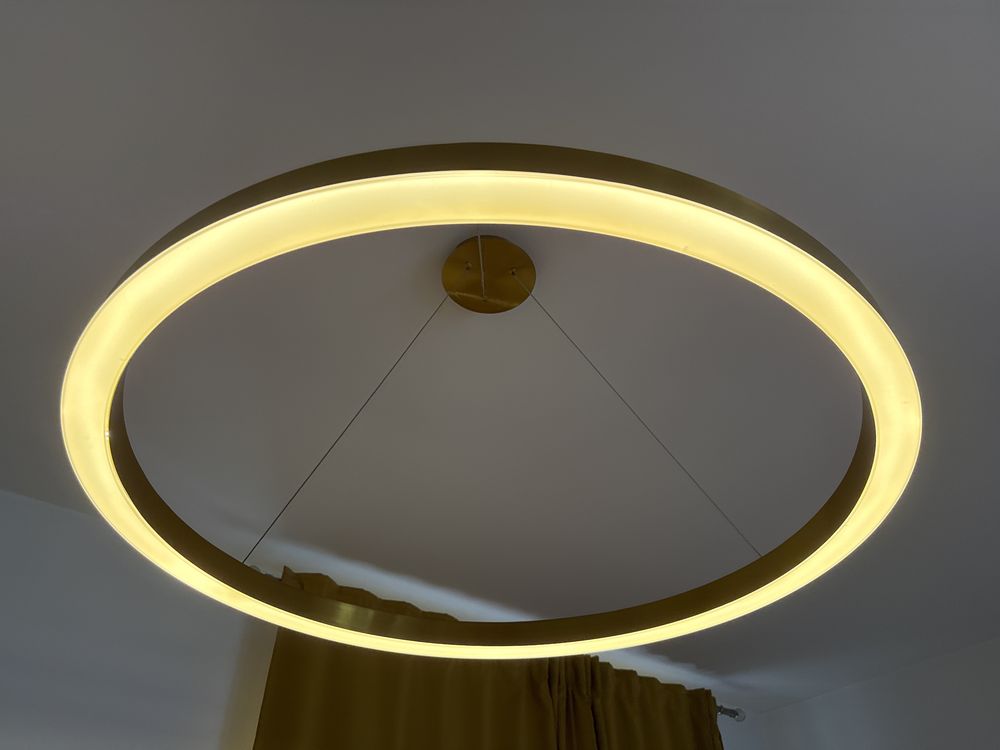2 lampy westwing złote, 100 cm średnicy
