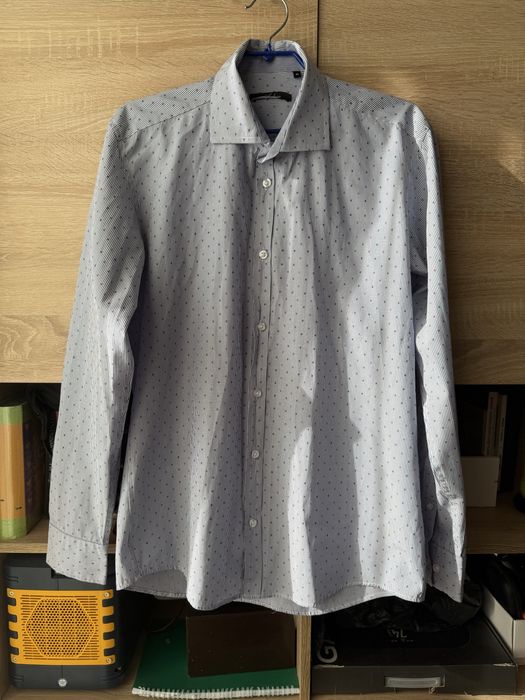 Чоловіча класична блакитна сорочка Arber