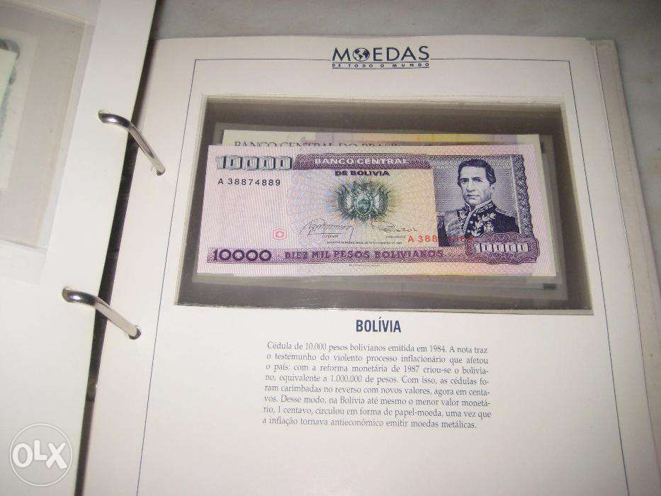 Coleção Completa Moedas Todo o Mundo(pasta+3livros)