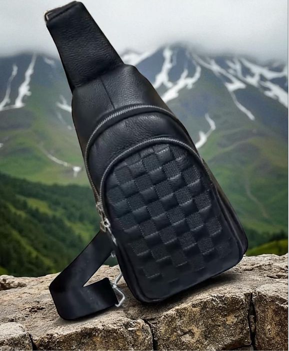 Сумка чоловіча шкіряна Слінг