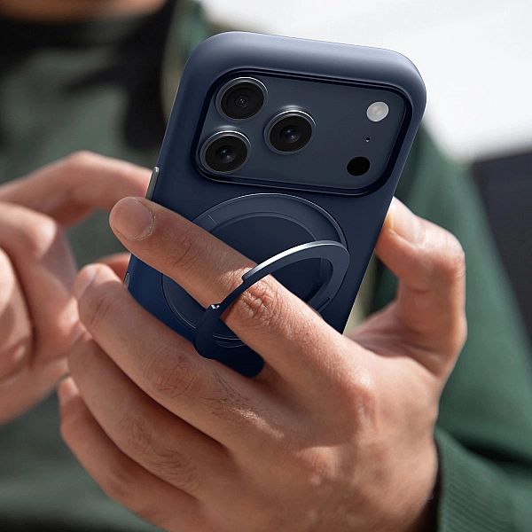 Etui AMAZINGTHING Cloudie na iPhone 17 Pro Max z podstawką - niebieski