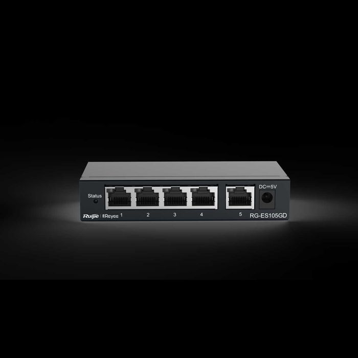 Profesjonalny  Switch 5 portów 10/100  w metalowej obudowie