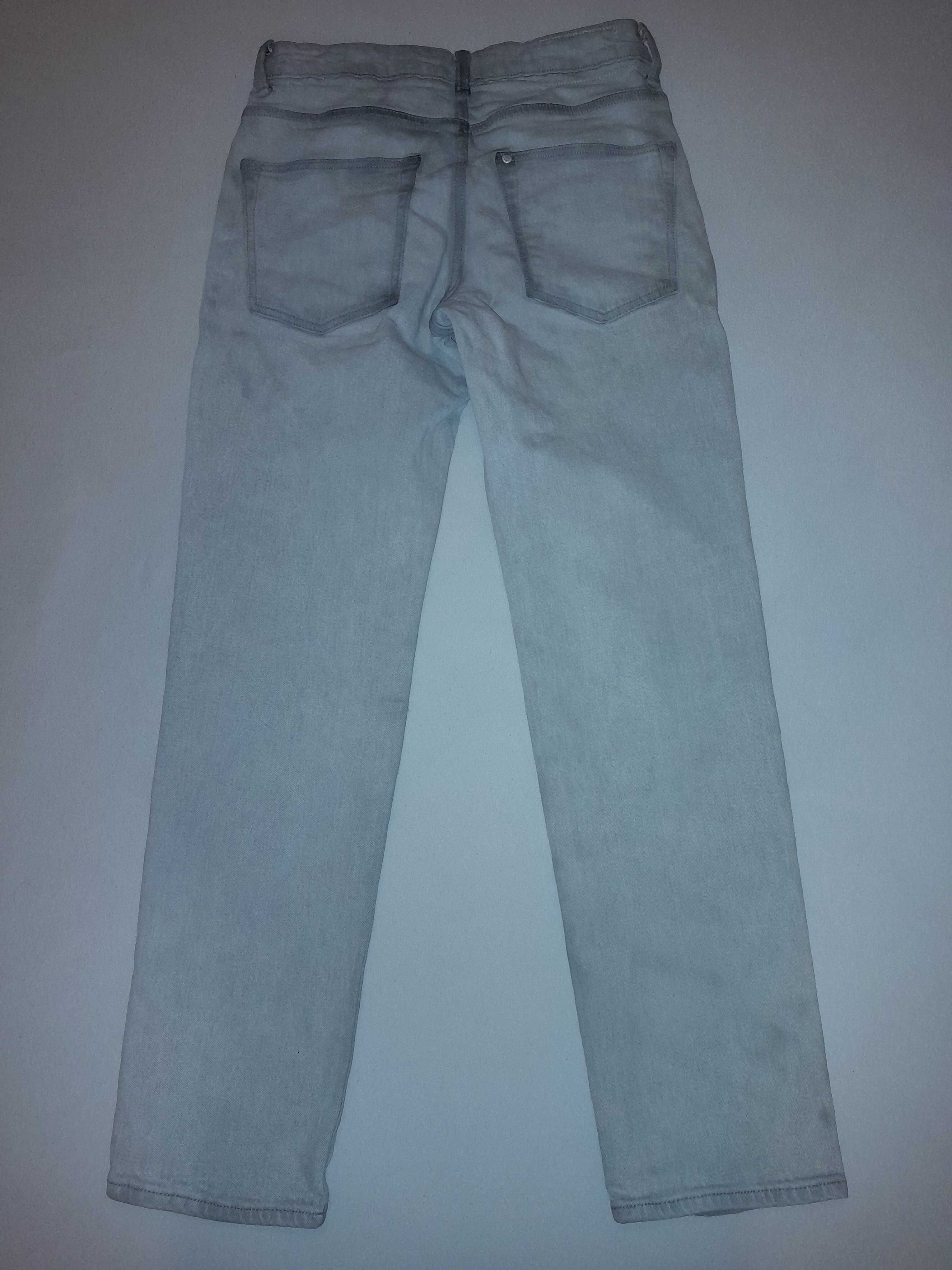 H&M spodnie jasnoszare jeans