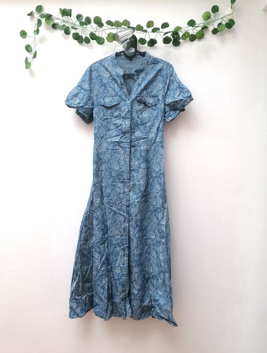 Vestido de Ganga com Cornucópias