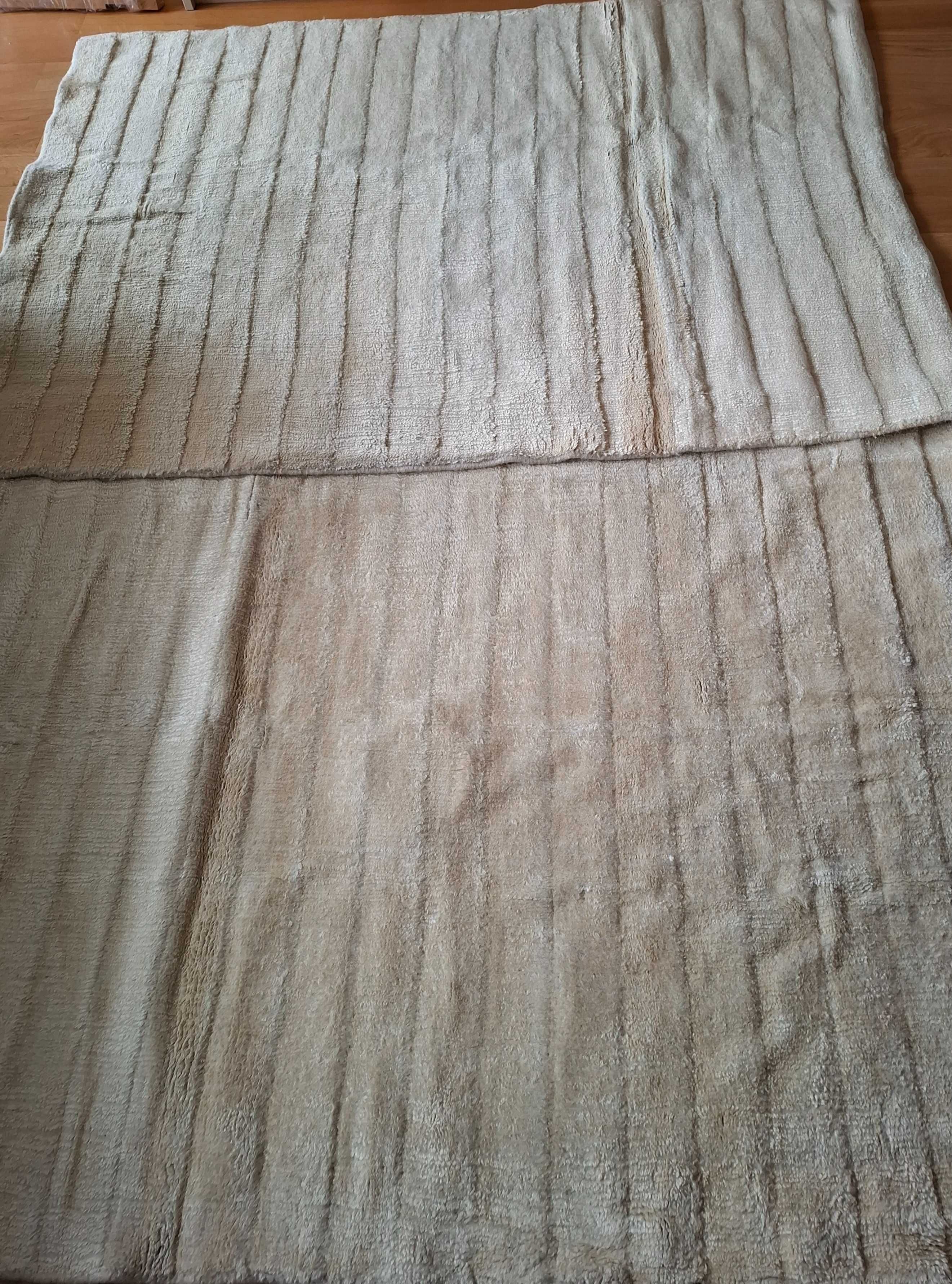 Dywany 2 sztuki 140cmx120cm beżowo-żółte