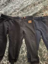 Spodnie 9& dresy joggery h&m szare niebieskie