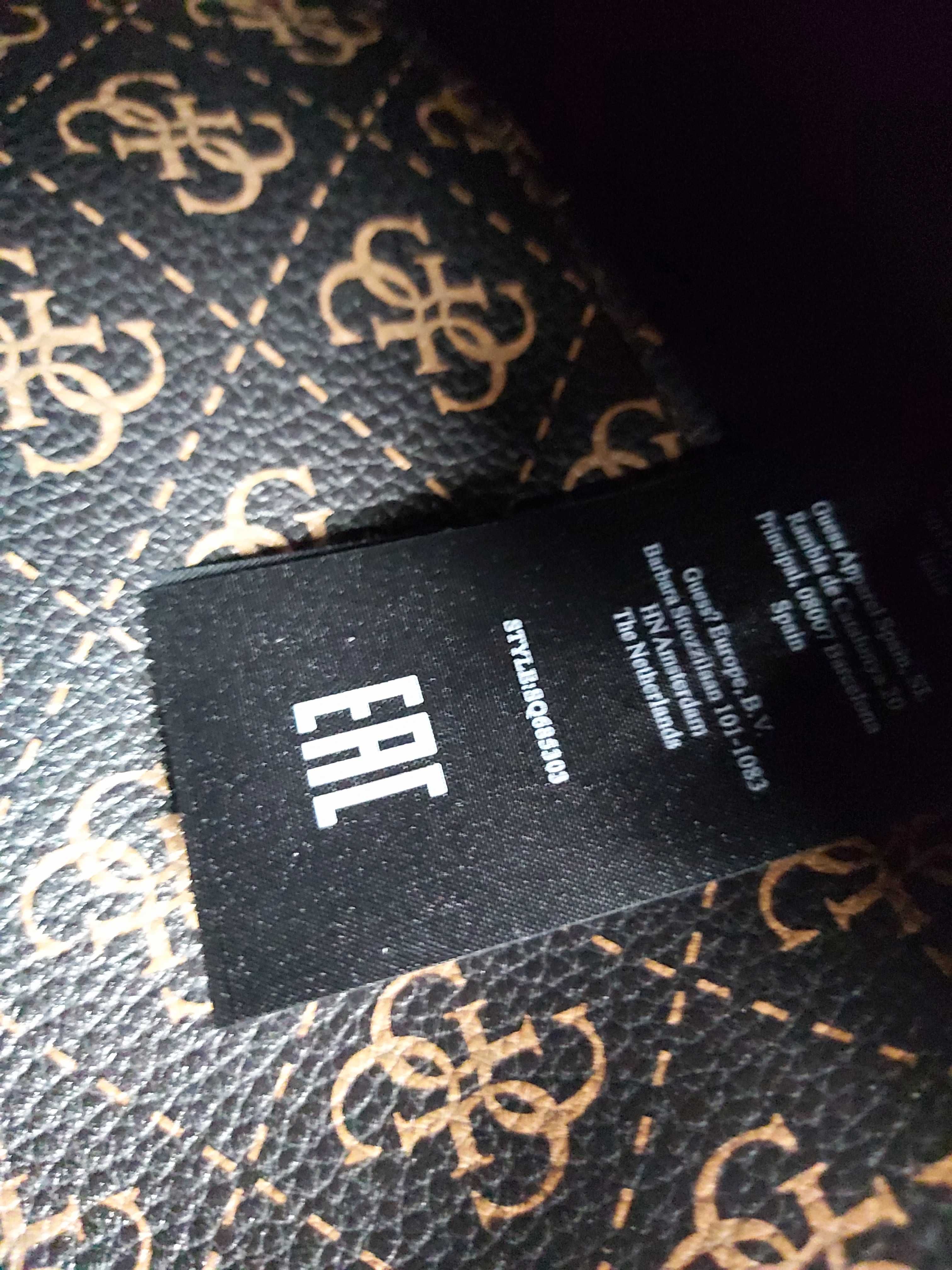 NOWA torba brąz GUESS shopperka torebka monogram T432